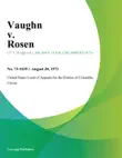 Vaughn v. Rosen synopsis, comments