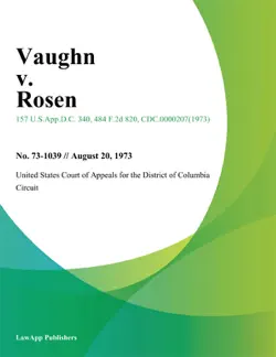 vaughn v. rosen book cover image