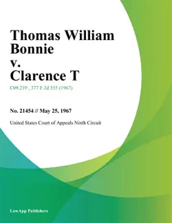 thomas william bonnie v. clarence t book cover image