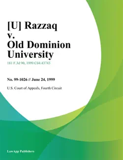 razzaq v. old dominion university book cover image