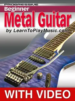 beginner metal guitar lessons - progressive with video book cover image