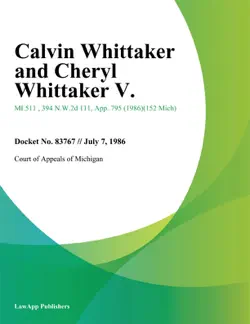 calvin whittaker and cheryl whittaker v. book cover image