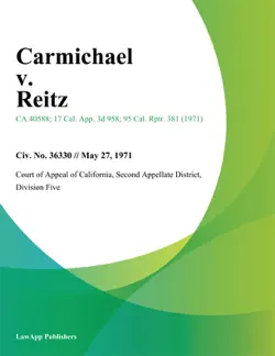 carmichael v. reitz book cover image