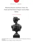 Rhetorical Structure and Poetic Vision: The Frame and Title Poems of Seguro Azar by Pedro Salinas. sinopsis y comentarios