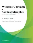 William F. Trimble v. Sonitrol Memphis synopsis, comments