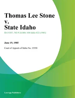 thomas lee stone v. state idaho book cover image
