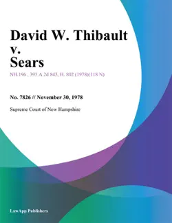 david w. thibault v. sears book cover image