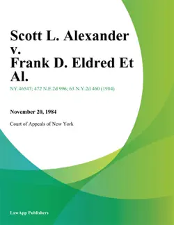 scott l. alexander v. frank d. eldred et al. book cover image