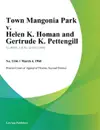 Town Mangonia Park v. Helen K. Homan and Gertrude K. Pettengill