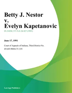 betty j. nestor v. evelyn kapetanovic book cover image
