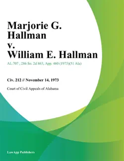 marjorie g. hallman v. william e. hallman book cover image