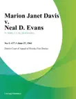 Marion Janet Davis v. Neal D. Evans synopsis, comments