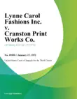 Lynne Carol Fashions Inc. v. Cranston Print Works Co. synopsis, comments