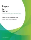 Payne v. State synopsis, comments