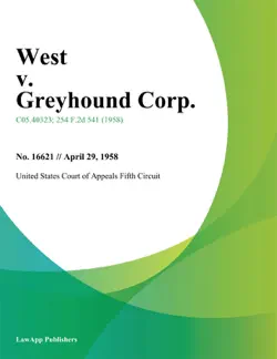 west v. greyhound corp. book cover image