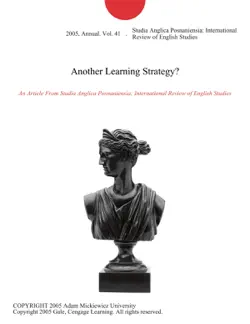 another learning strategy? imagen de la portada del libro
