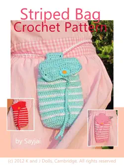 striped bag crochet pattern imagen de la portada del libro