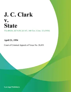 j. c. clark v. state book cover image
