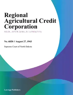 regional agricultural credit corporation book cover image