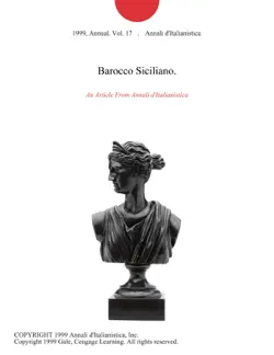 barocco siciliano. imagen de la portada del libro