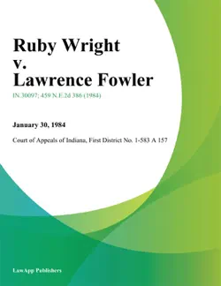 ruby wright v. lawrence fowler book cover image