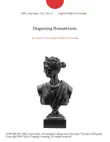 Diagnosing Romanticism. sinopsis y comentarios