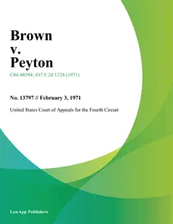brown v. peyton book cover image