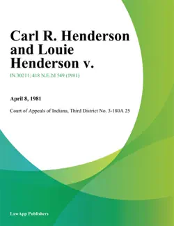 carl r. henderson and louie henderson v. book cover image