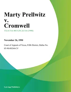 marty prellwitz v. cromwell book cover image