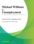 Michael Williams v. Unemployment sinopsis y comentarios