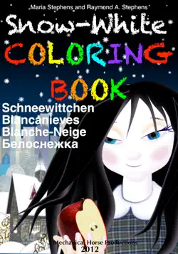 snow-white coloring book book cover image