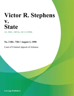 victor r. stephens v. state imagen de la portada del libro