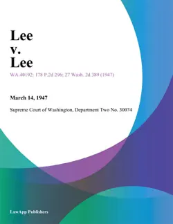 lee v. lee book cover image