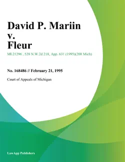 david p. mariin v. fleur book cover image