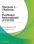 Marjorie L. Thoreson v. Penthouse International synopsis, comments