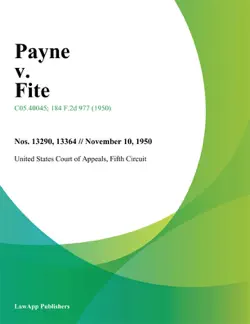 payne v. fite book cover image