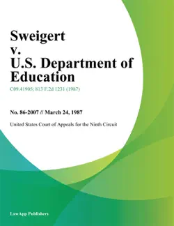 sweigert v. u.s. department of education book cover image