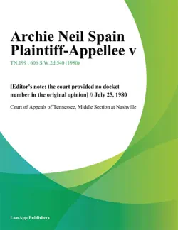 archie neil spain plaintiff-appellee v. book cover image