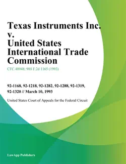 texas instruments inc. v. united states international trade commission book cover image