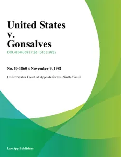 united states v. gonsalves imagen de la portada del libro