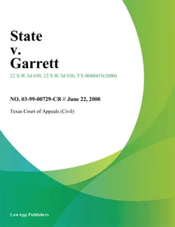 state v. garrett book cover image