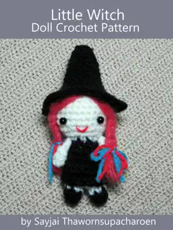little witch doll crochet pattern book cover image
