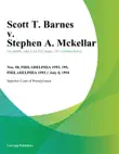 Scott T. Barnes v. Stephen A. Mckellar synopsis, comments