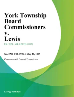 york township board commissioners v. lewis imagen de la portada del libro