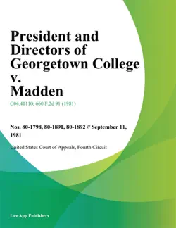 president and directors of georgetown college v. madden book cover image