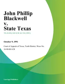 john phillip blackwell v. state texas imagen de la portada del libro