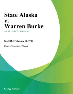 state alaska v. warren burke book cover image