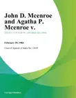 John D. Mcenroe and Agatha P. Mcenroe v. synopsis, comments