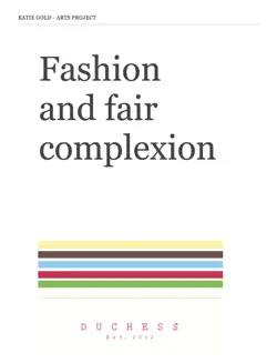 fashion and fair complexion imagen de la portada del libro