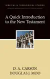 A Quick Introduction to the New Testament synopsis, comments